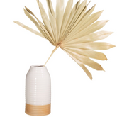 Sass & Belle - Rustic White Half Glazed Vase